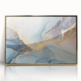 Glamorous Pastel and Gold Abstract Wall Art – Luxury Modern Decor