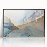 Glamorous Pastel and Gold Abstract Wall Art – Luxury Modern Decor