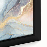 Glamorous Pastel and Gold Abstract Wall Art – Luxury Modern Decor