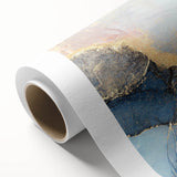 Glamorous Pastel and Gold Abstract Wall Art – Luxury Modern Decor