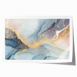 Glamorous Pastel and Gold Abstract Wall Art – Luxury Modern Decor