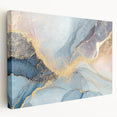 Glamorous Pastel and Gold Abstract Wall Art – Luxury Modern Decor