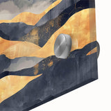 Glamorous Golden Mountain Wall Art – Luxury Modern Landscape Decor