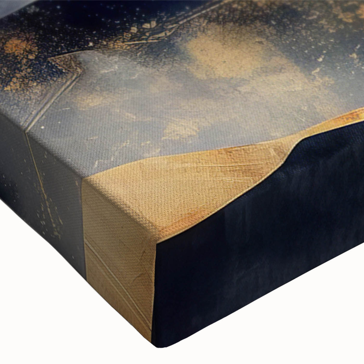 Glamorous Golden Mountain Wall Art – Luxury Modern Landscape Decor