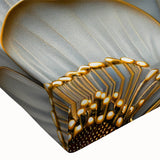 Glamorous Black and Gold Floral Wall Art – Luxury Modern Botanical Decor