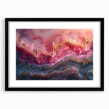 Glamorous Pink and Gold Abstract Wall Art – Luxury Modern Decor