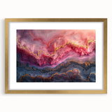 Glamorous Pink and Gold Abstract Wall Art – Luxury Modern Decor