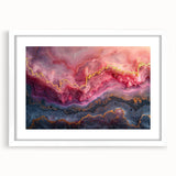 Glamorous Pink and Gold Abstract Wall Art – Luxury Modern Decor