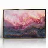 Glamorous Pink and Gold Abstract Wall Art – Luxury Modern Decor