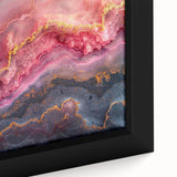 Glamorous Pink and Gold Abstract Wall Art – Luxury Modern Decor