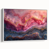 Glamorous Pink and Gold Abstract Wall Art – Luxury Modern Decor