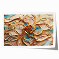 Glamorous Pastel and Gold Floral Wall Art – Luxury Modern Decor