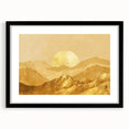 Glamorous Golden Mountain Wall Art – Luxury Modern Landscape Decor