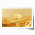 Glamorous Golden Mountain Wall Art – Luxury Modern Landscape Decor