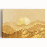 Glamorous Golden Mountain Wall Art – Luxury Modern Landscape Decor