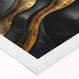 Glamorous Black and Gold Abstract Wall Art – Luxury Modern Decor
