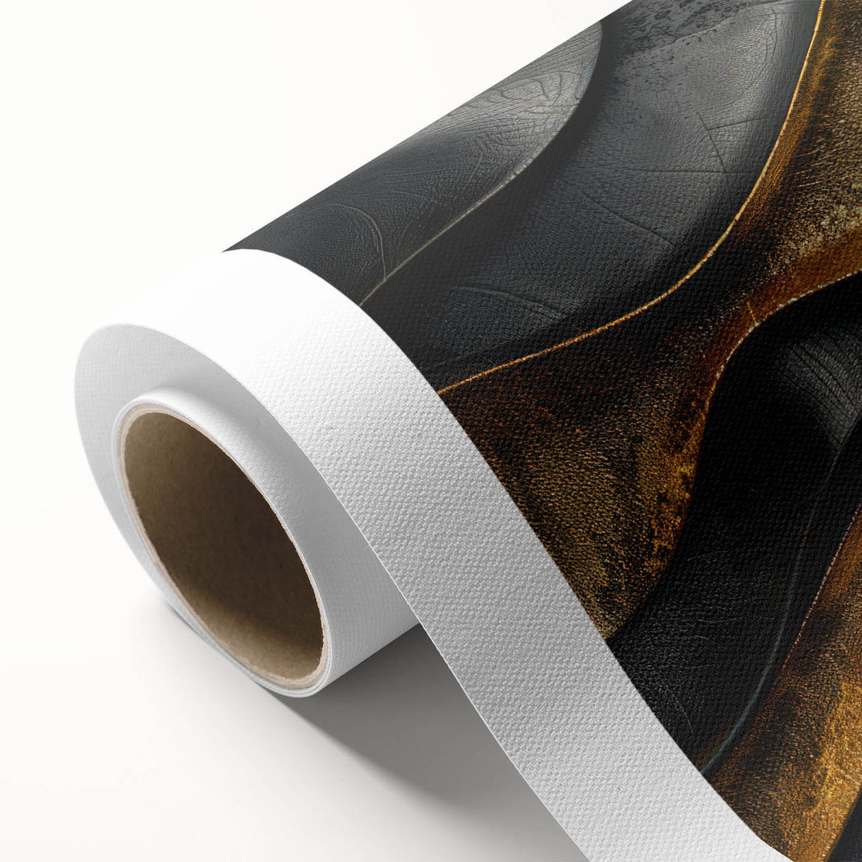 Glamorous Black and Gold Abstract Wall Art – Luxury Modern Decor