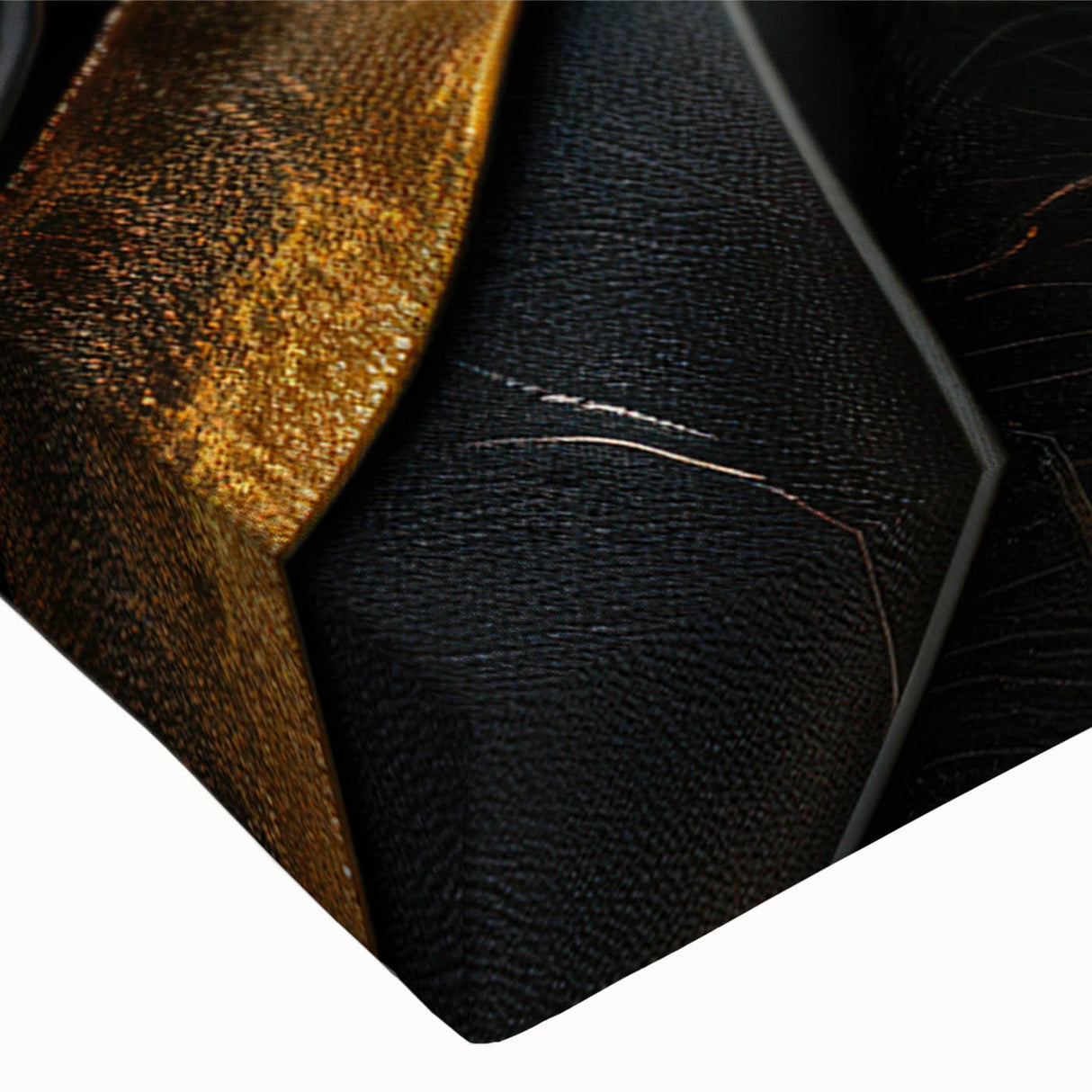 Glamorous Black and Gold Abstract Wall Art – Luxury Modern Decor