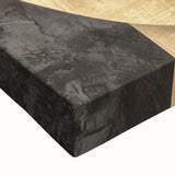 Bold Bronze Geometric Wall Art – Modern Glam Metallic Statement Piece