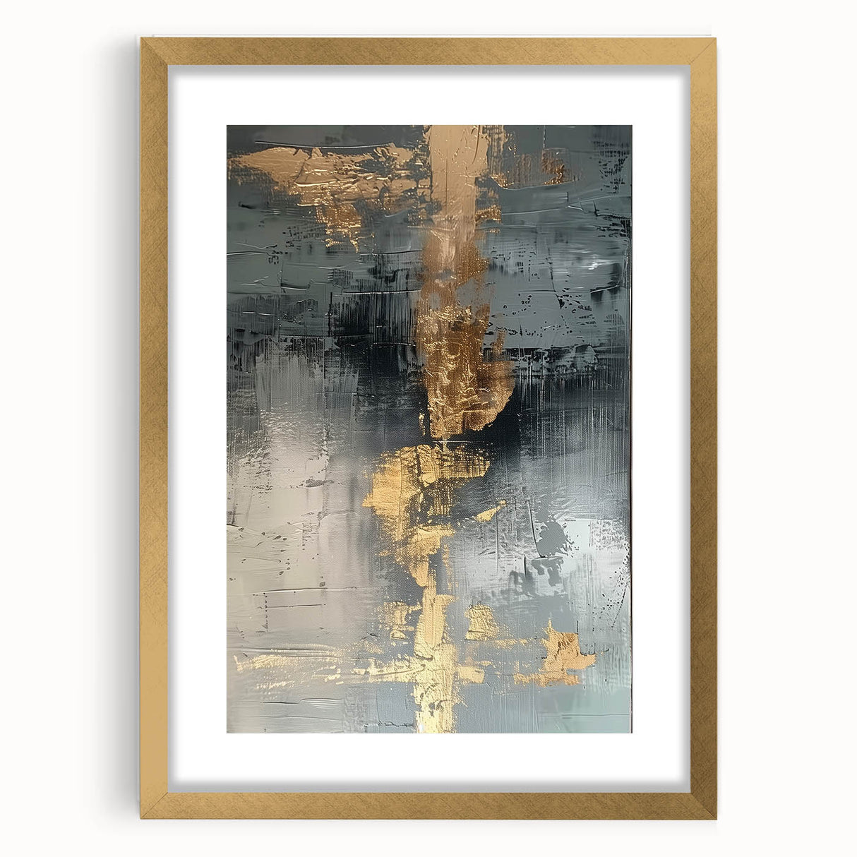 Glamorous Metallic Abstract Wall Art – Luxury Home Decor in Modern Glam