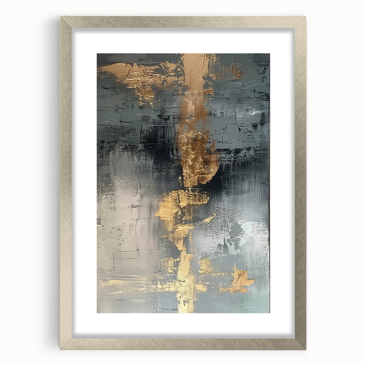 Glamorous Metallic Abstract Wall Art – Luxury Home Decor in Modern Glam