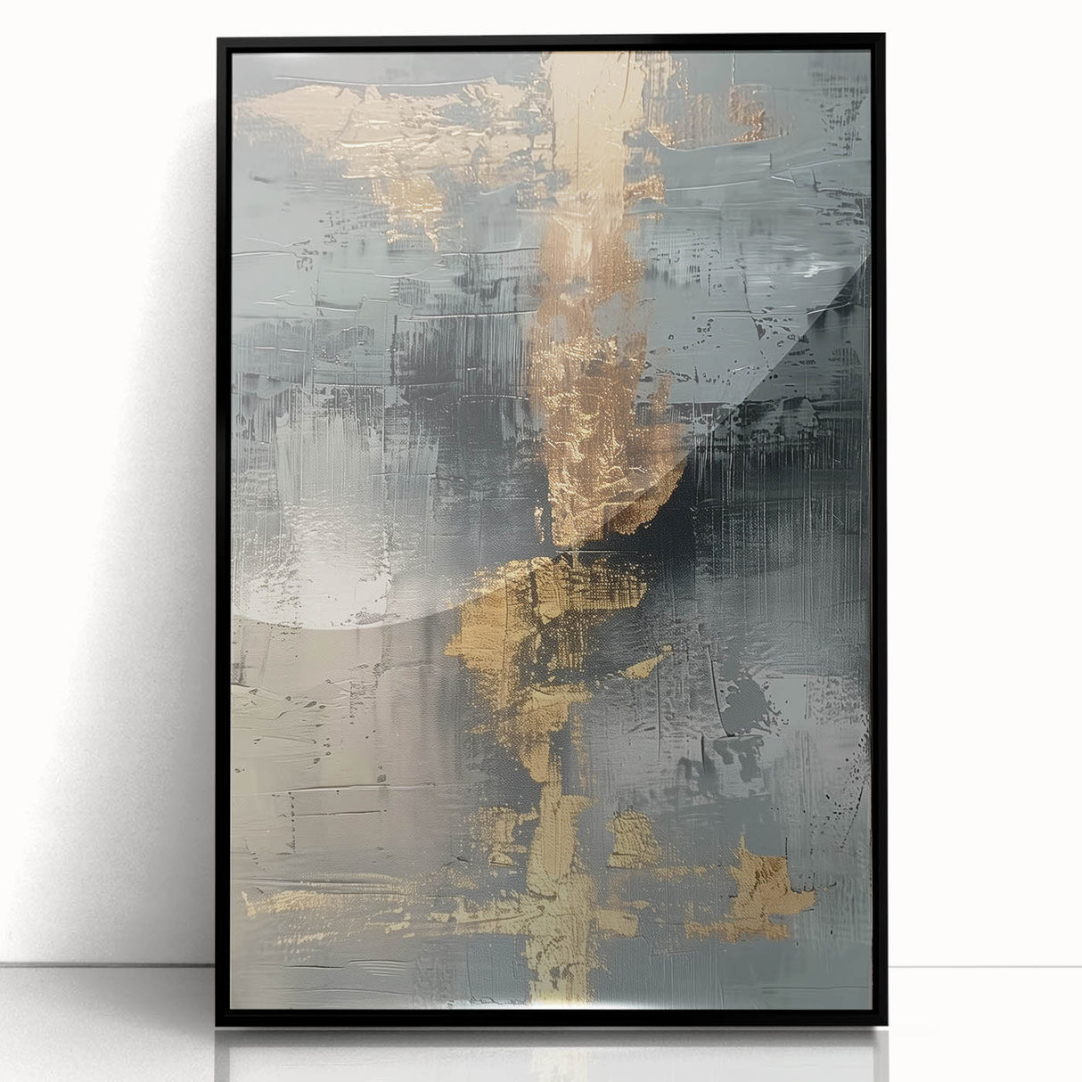 Glamorous Metallic Abstract Wall Art – Luxury Home Decor in Modern Glam