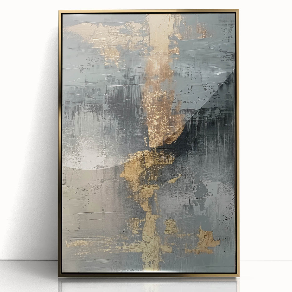 Glamorous Metallic Abstract Wall Art – Luxury Home Decor in Modern Glam