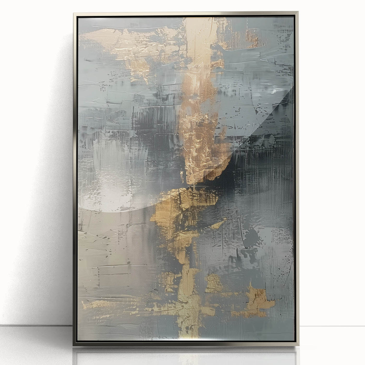 Glamorous Metallic Abstract Wall Art – Luxury Home Decor in Modern Glam