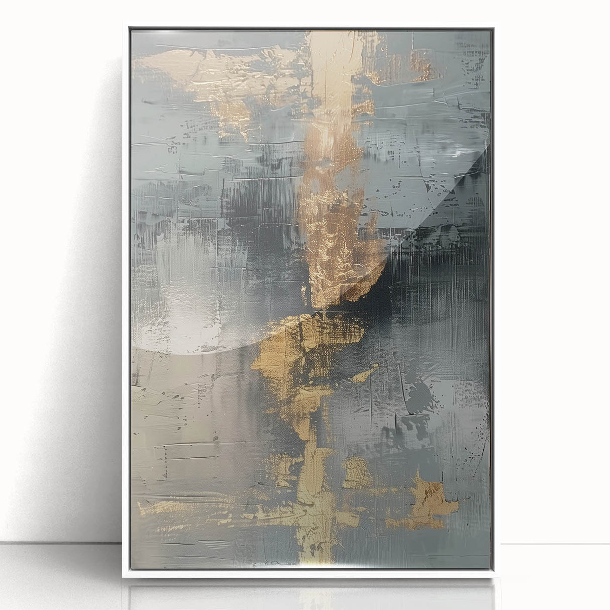 Glamorous Metallic Abstract Wall Art – Luxury Home Decor in Modern Glam