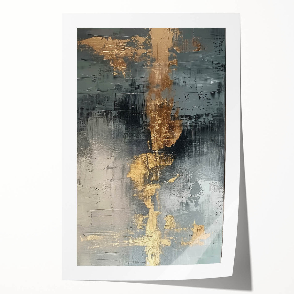 Glamorous Metallic Abstract Wall Art – Luxury Home Decor in Modern Glam