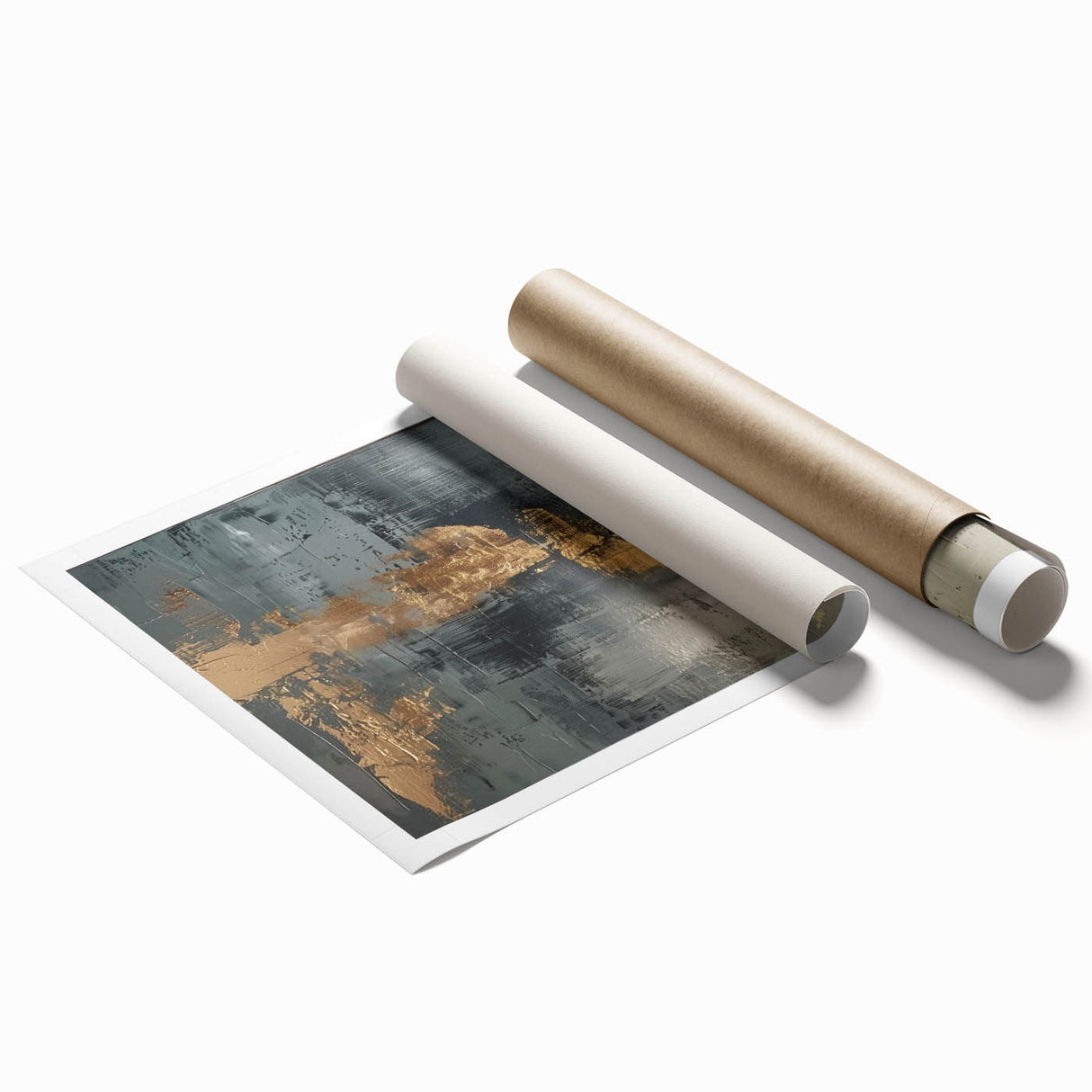 Glamorous Metallic Abstract Wall Art – Luxury Home Decor in Modern Glam