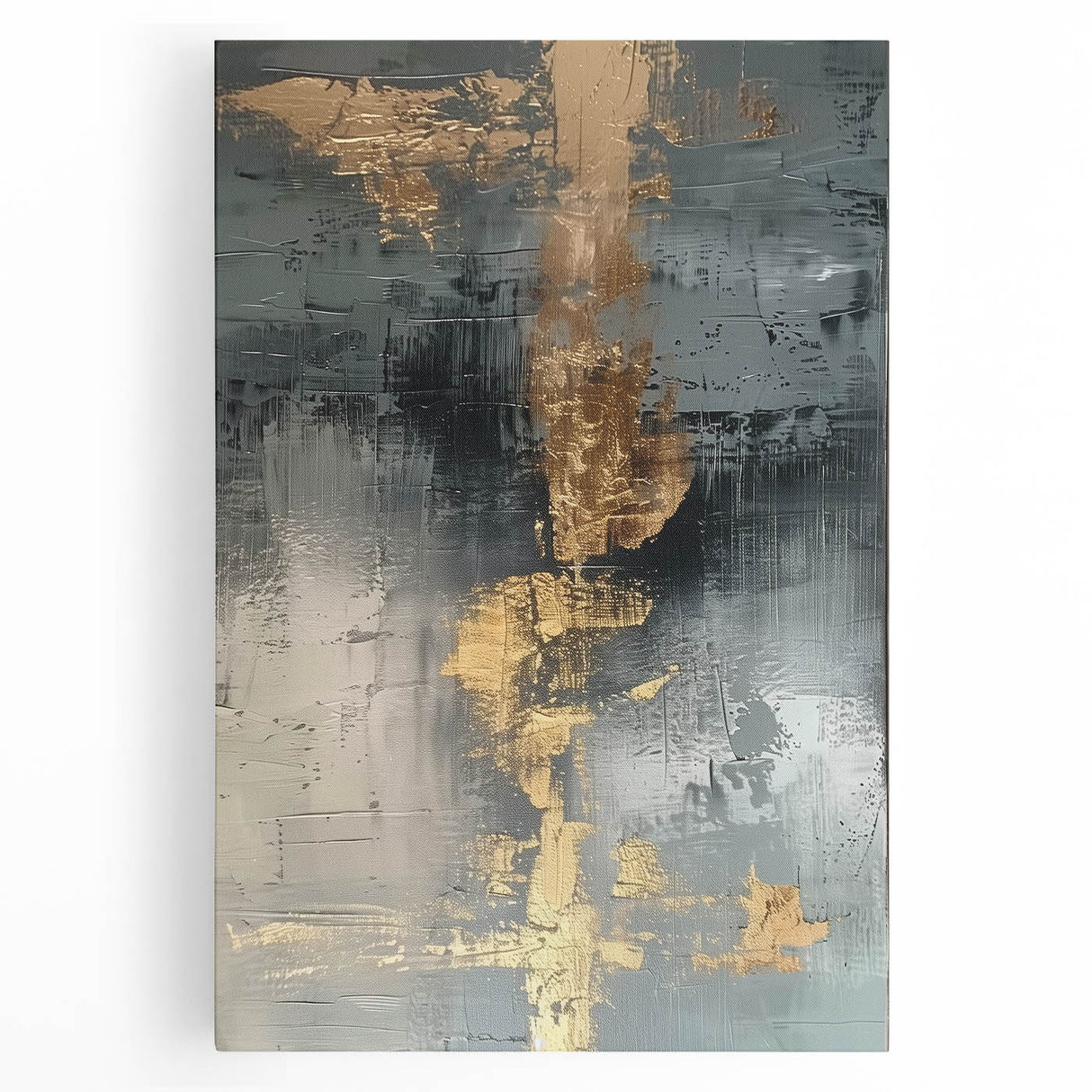 Glamorous Metallic Abstract Wall Art – Luxury Home Decor in Modern Glam