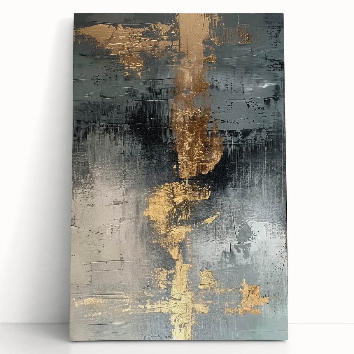 Glamorous Metallic Abstract Wall Art – Luxury Home Decor in Modern Glam