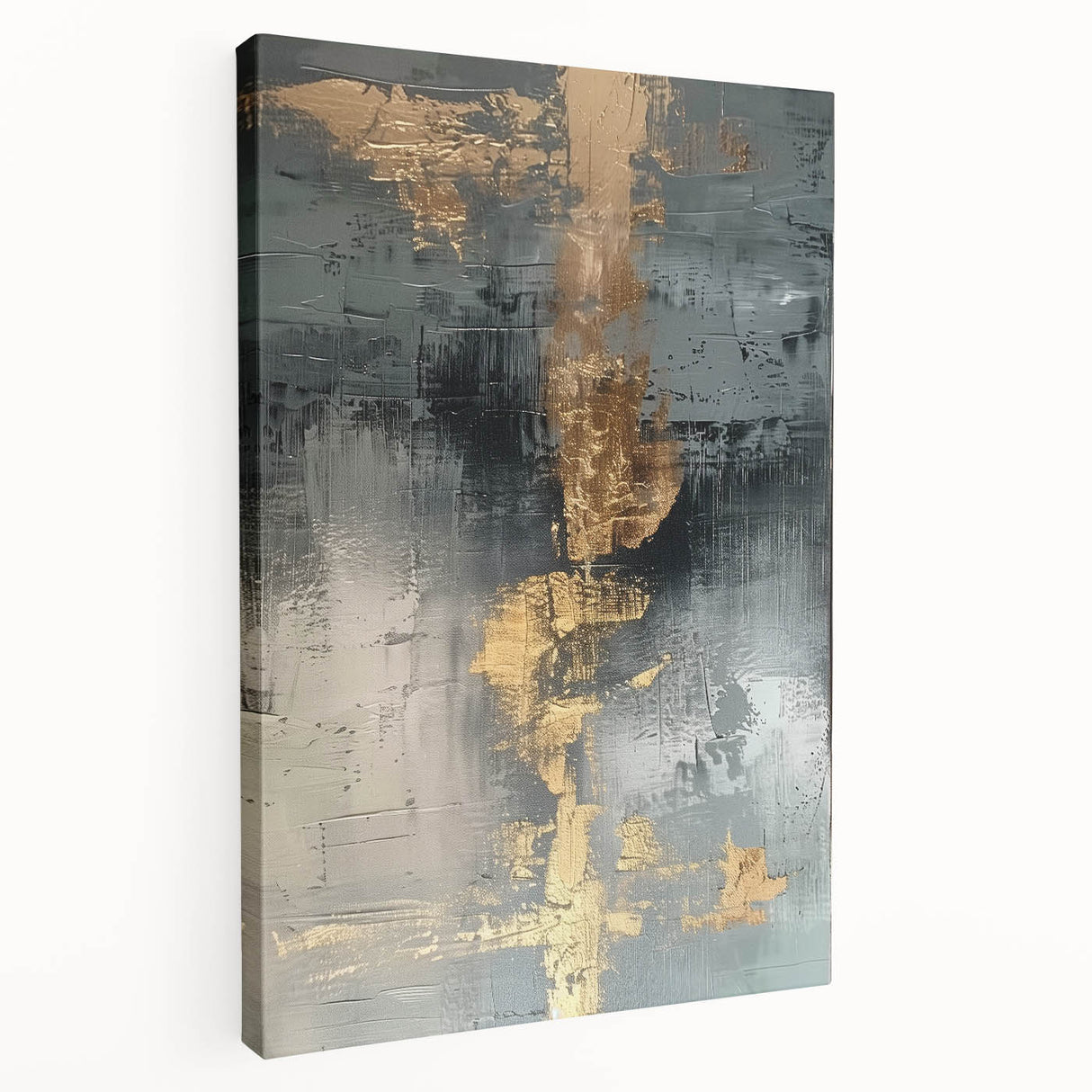 Glamorous Metallic Abstract Wall Art – Luxury Home Decor in Modern Glam