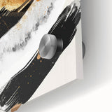 Chic Black and Gold Glam Wall Art – Modern Luxury Home Decor Piece