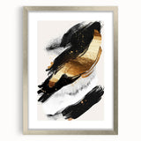 Chic Black and Gold Glam Wall Art – Modern Luxury Home Decor Piece