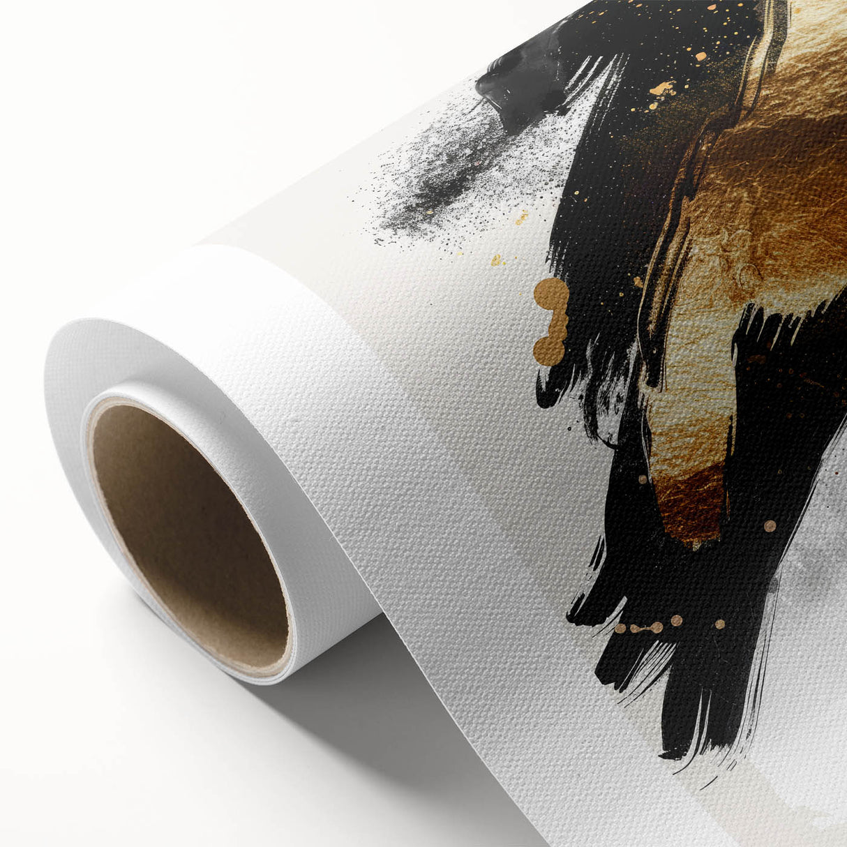 Chic Black and Gold Glam Wall Art – Modern Luxury Home Decor Piece