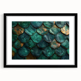 Glamorous Green and Gold Abstract Leaf Wall Art – Luxury Modern Decor
