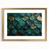Glamorous Green and Gold Abstract Leaf Wall Art – Luxury Modern Decor