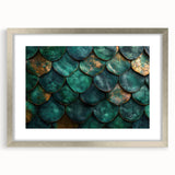 Glamorous Green and Gold Abstract Leaf Wall Art – Luxury Modern Decor