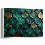 Glamorous Green and Gold Abstract Leaf Wall Art – Luxury Modern Decor