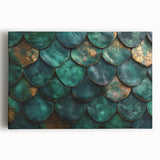 Glamorous Green and Gold Abstract Leaf Wall Art – Luxury Modern Decor