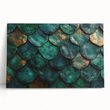 Glamorous Green and Gold Abstract Leaf Wall Art – Luxury Modern Decor