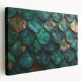 Glamorous Green and Gold Abstract Leaf Wall Art – Luxury Modern Decor