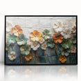 Glamorous Floral Wall Art in Green, Gold, and Earth Tones – Modern Decor