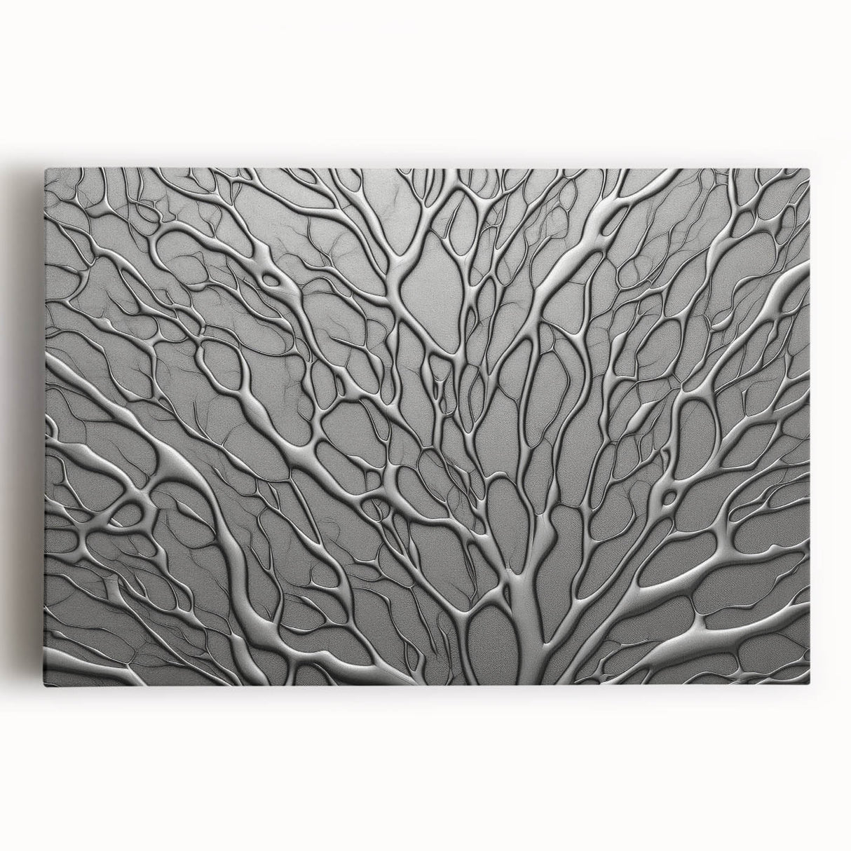 Modern Silver Tree Branch Wall Art – Glamorous Nature-Inspired Decor