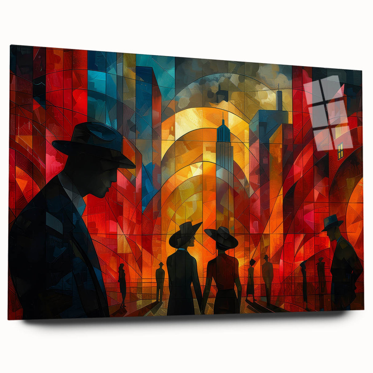 Glam Abstract Cityscape Wall Art – Chic Modern Glamorous Decor