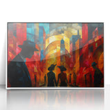 Glam Abstract Cityscape Wall Art – Chic Modern Glamorous Decor