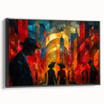 Glam Abstract Cityscape Wall Art – Chic Modern Glamorous Decor