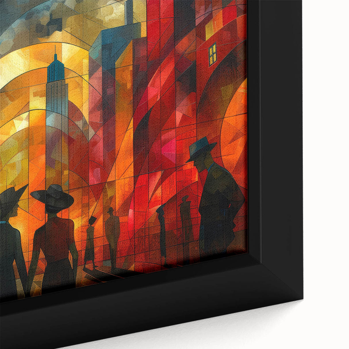 Glam Abstract Cityscape Wall Art – Chic Modern Glamorous Decor